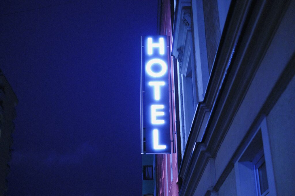 UP DMC Hotel Sign